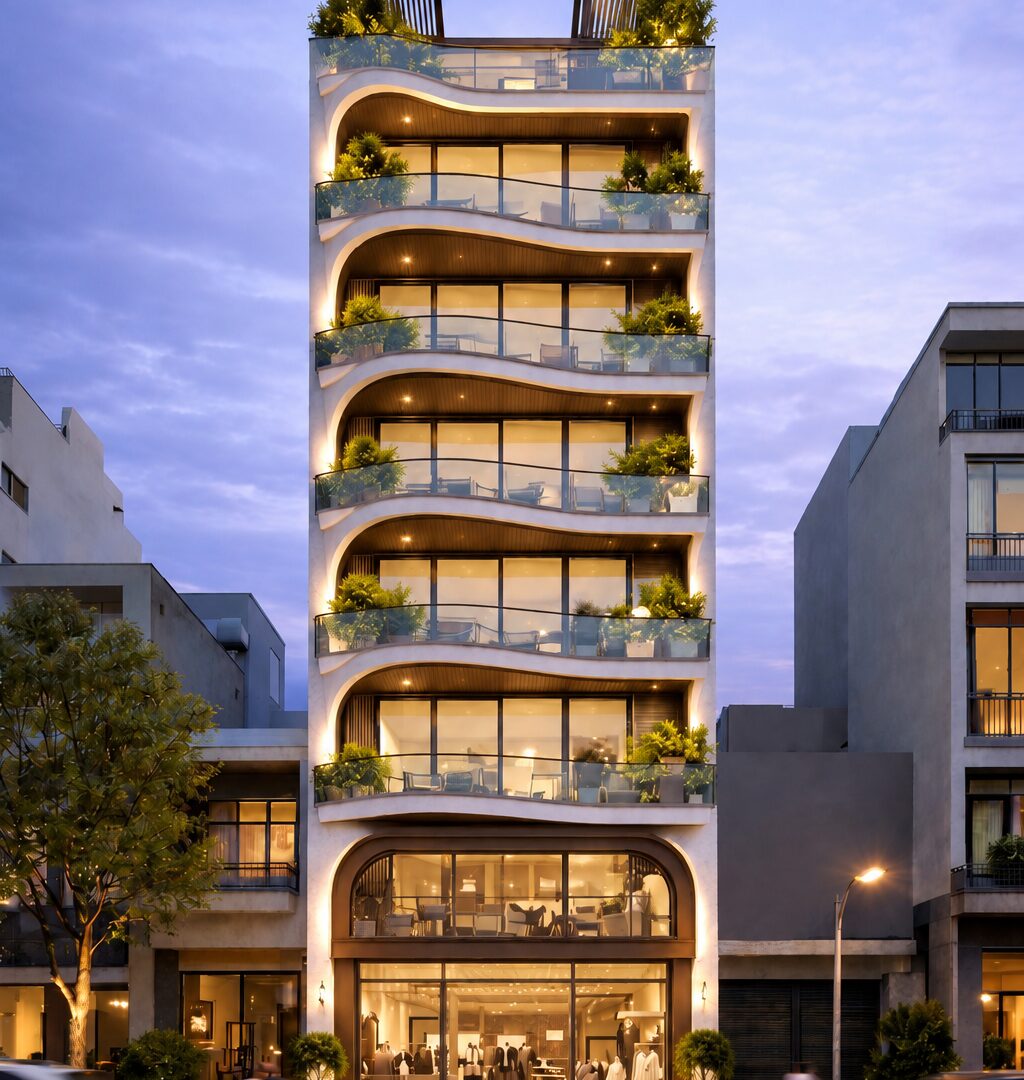 Mặt đứng lọc ánh sáng — Layered Façade
